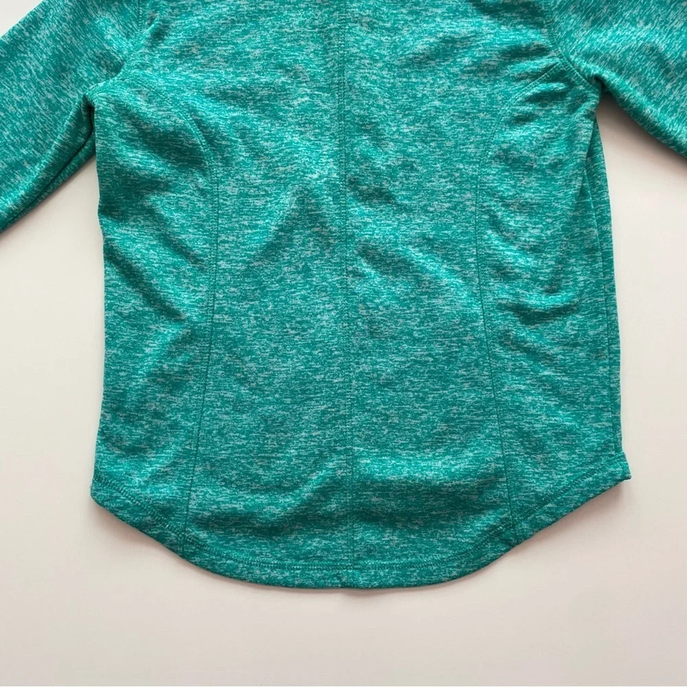 Coconut Creek Trading Co. Green Blue Turquoise Neon Quarter Zip Kanga Pocket - Picture 13 of 13
